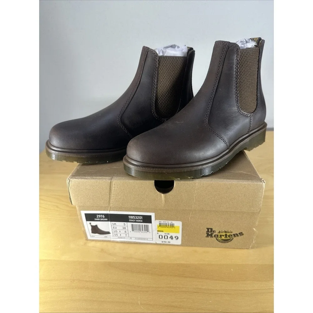 Dr Martens Chelsea Boot Gaucho Crazy Horse Brown Size 6M/ 7W